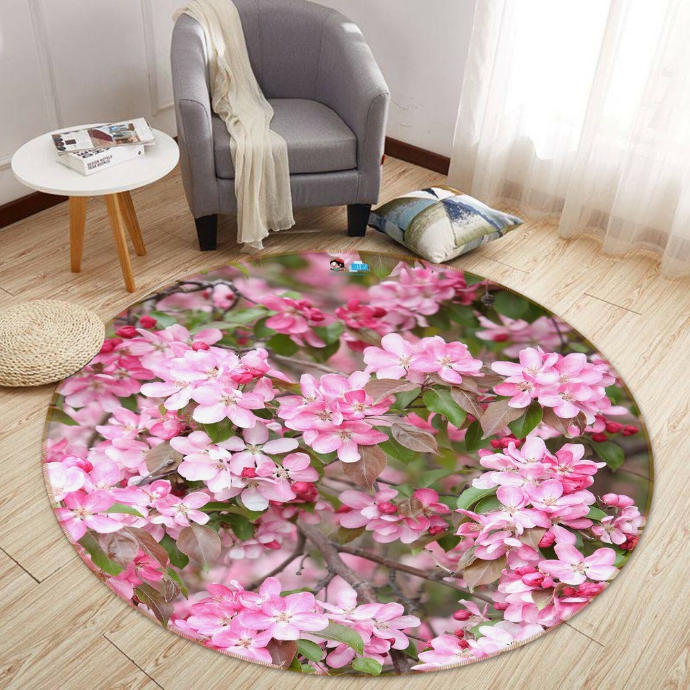 3D Peach Blossom NAO6050 Game Rug Mat Elegant Photo Carpet Mat Fay