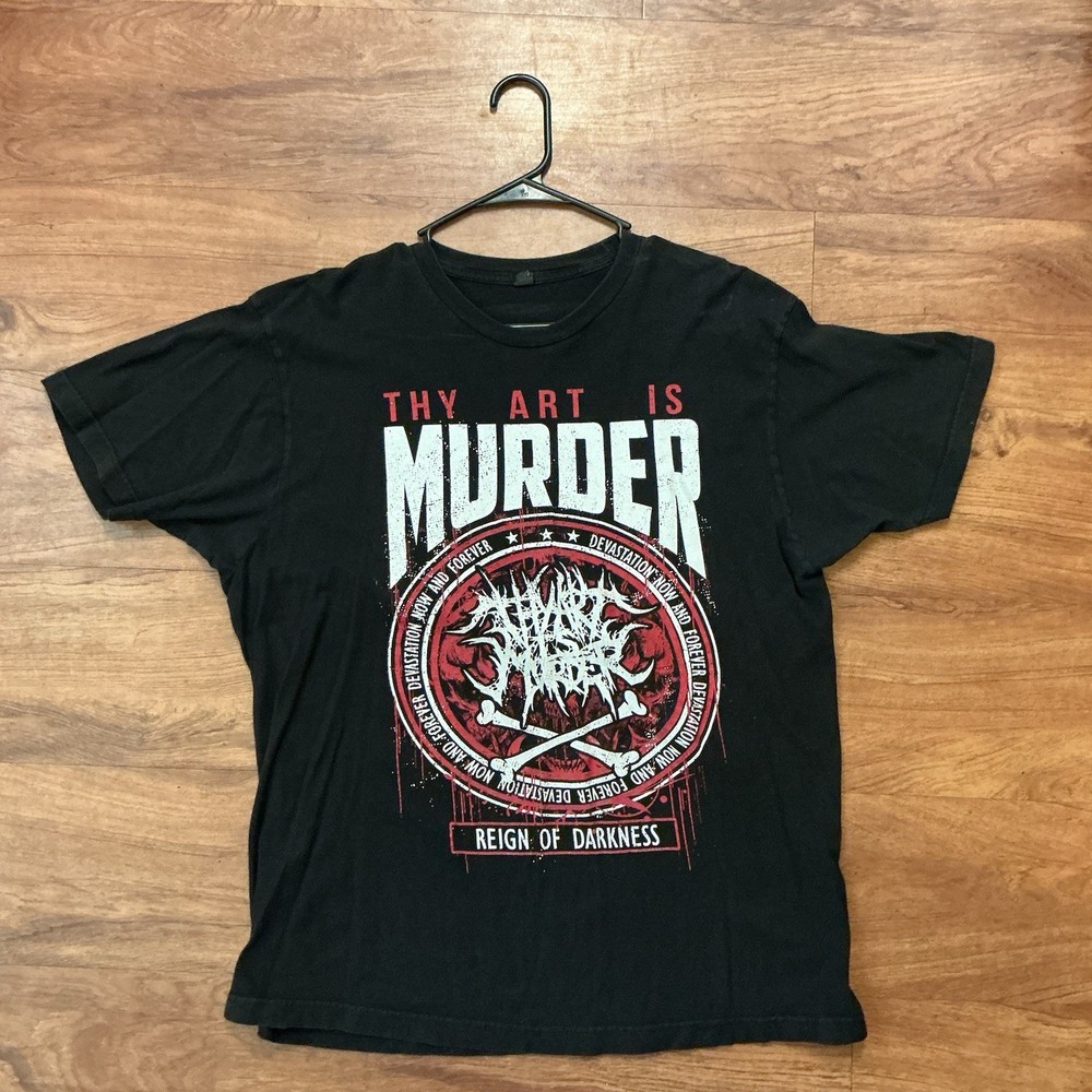 Thy Art Is Murder Band Unisex T-Shirt Black XL Reign Of Darkness