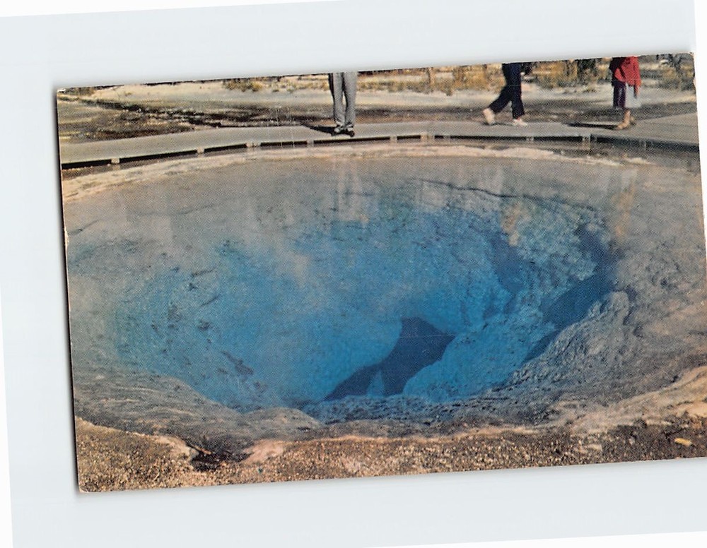 Postcard Morning Glory Pool Yellowstone National Park Wyoming USA