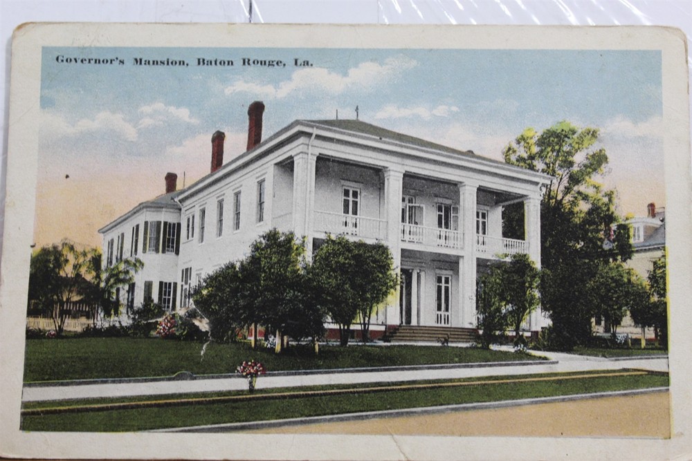 Louisiana LA Baton Rouge Governor's Mansion Postcard Old Vintage Card View Post