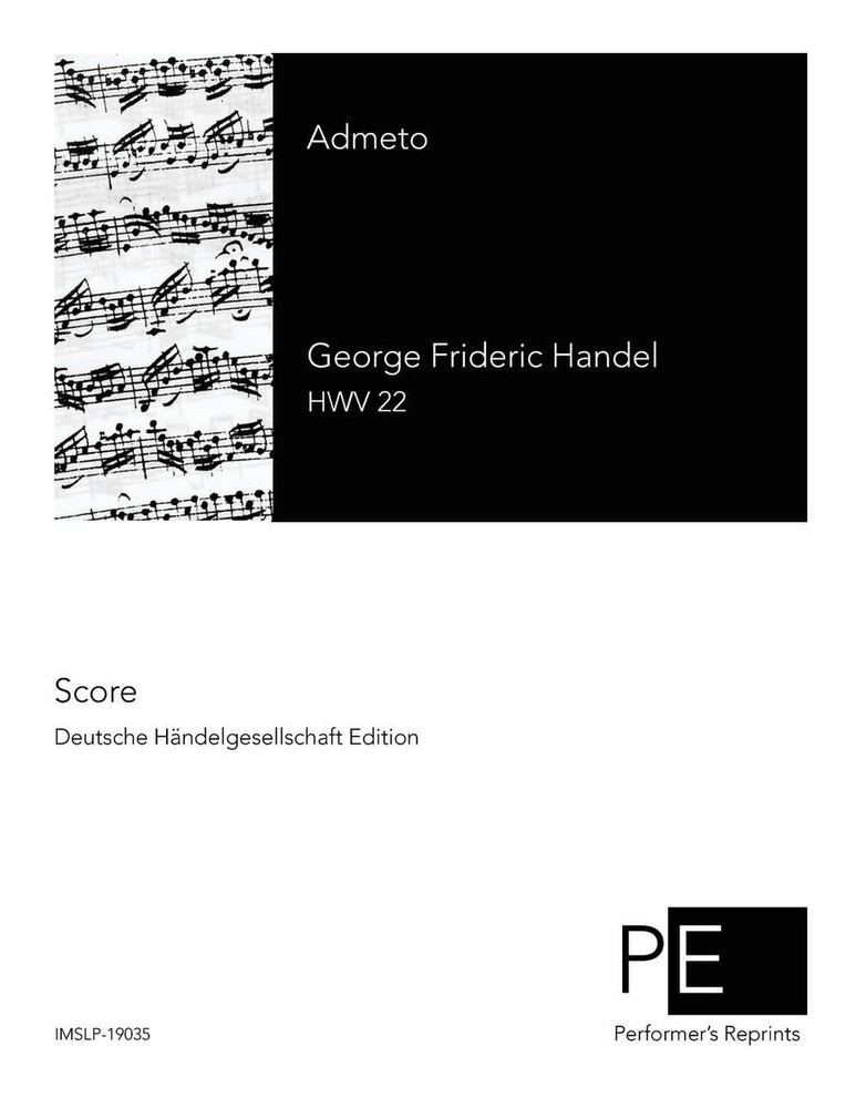 Admeto by George Frideric Handel (English) Paperback Book