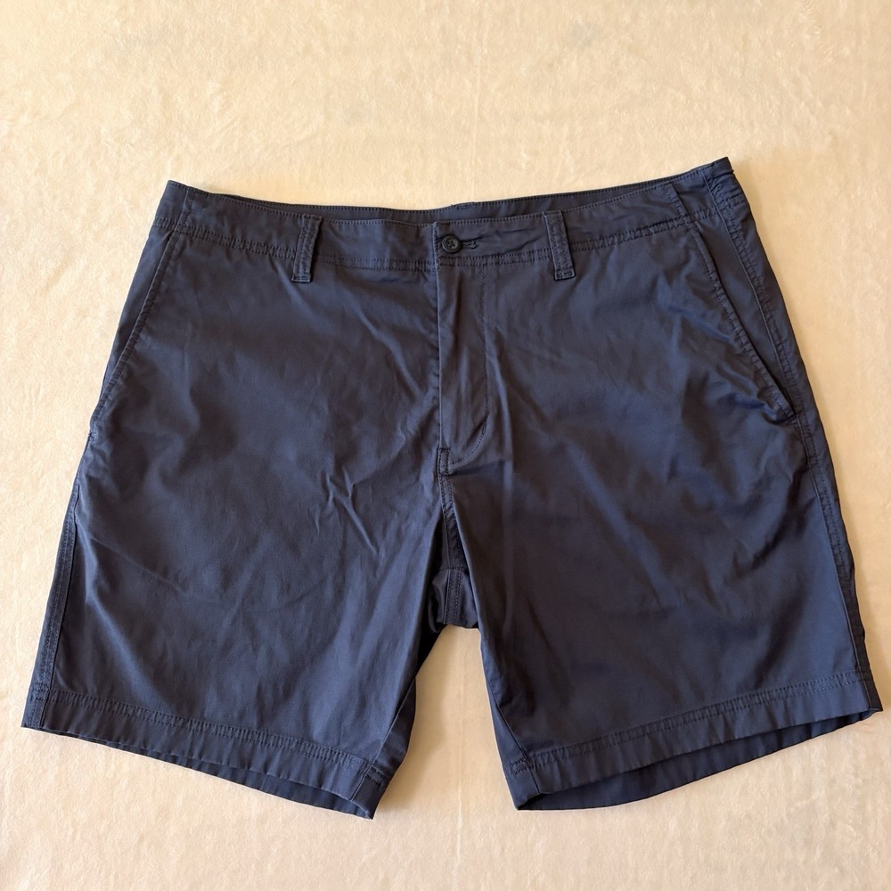 Duck Head Harbor Performance Shorts Mens 36 Navy Blue Stretch Golf Travel 8”