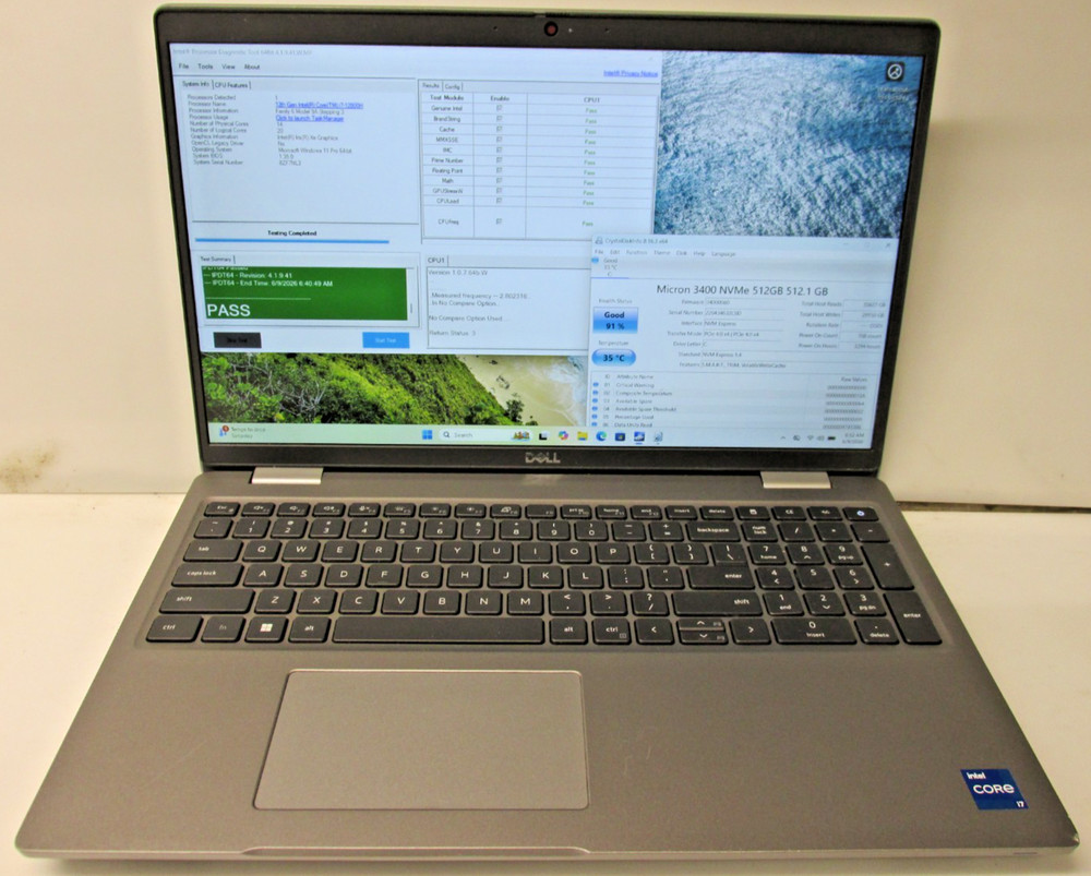 DELL PRECISION 3571 Intel i7-12800H 2.4 GHz 16 GB RAM 512 GB SSD T600 4 GB