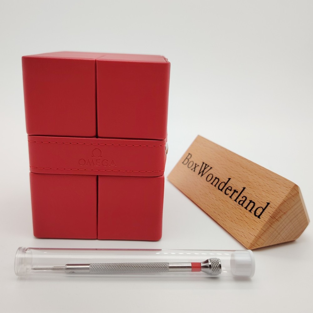 Original Omega Speedmaster Seamaster Travel Case with Screwdriver for Luxury Watches