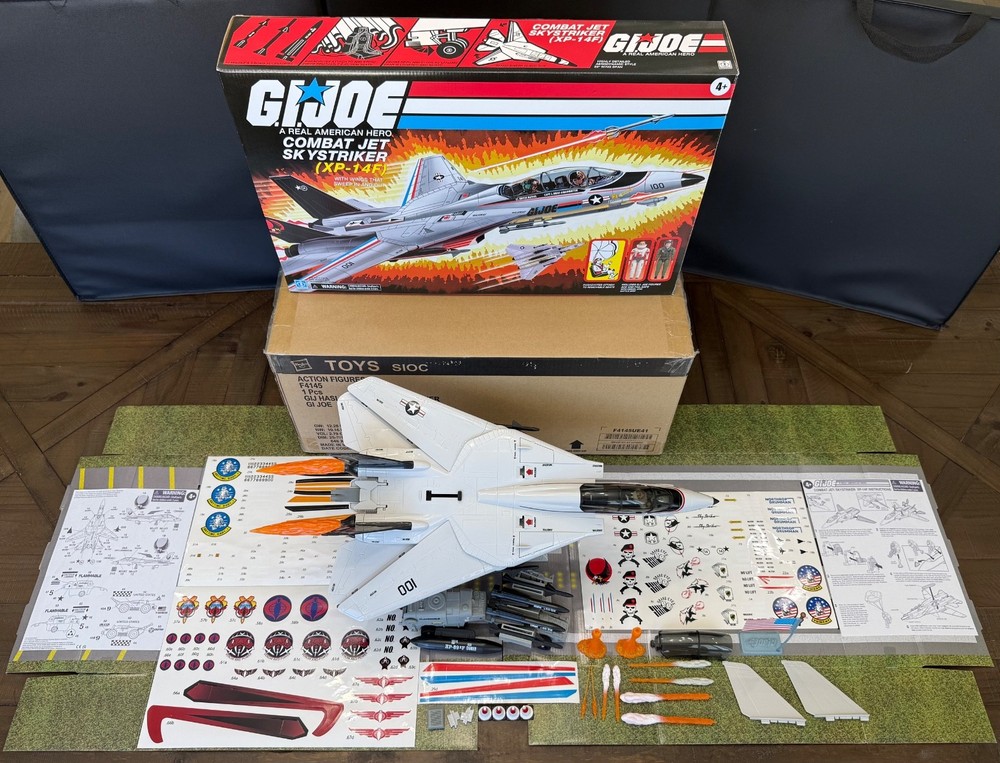 Haslab 2023 GI JOE Combat Jet Skystriker XP-14F with Fighter Pilot Ace-image
