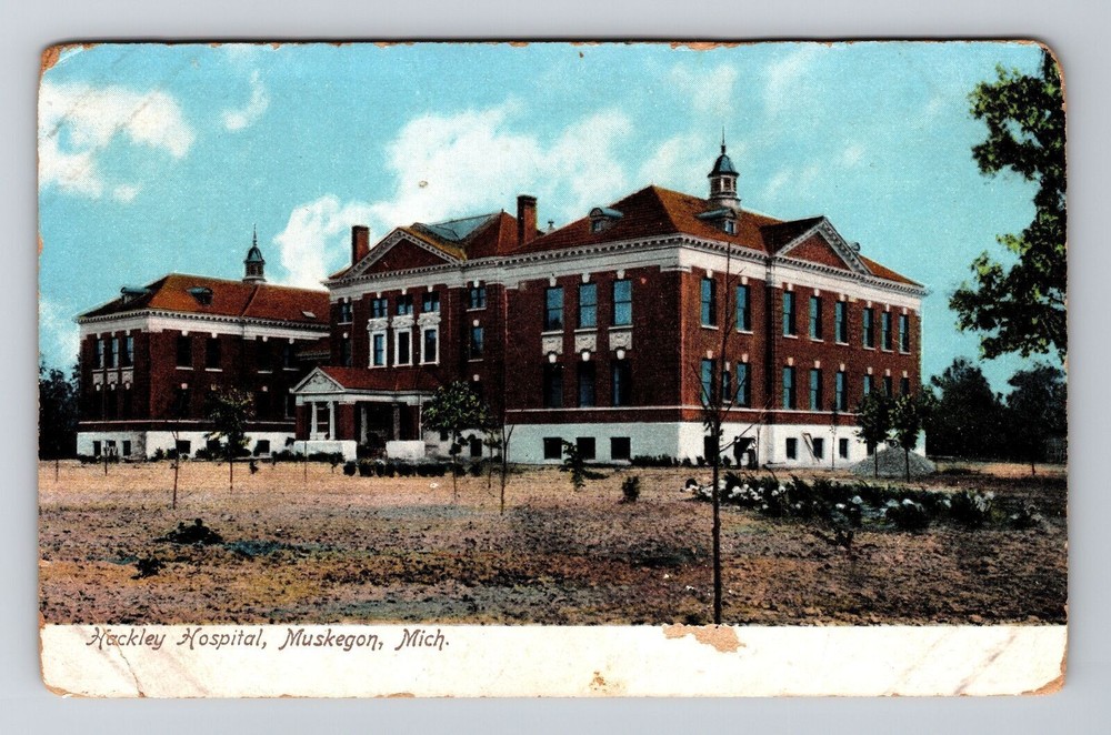 Muskegon MI-Michigan, Hackley Hospital, Vintage Postcard