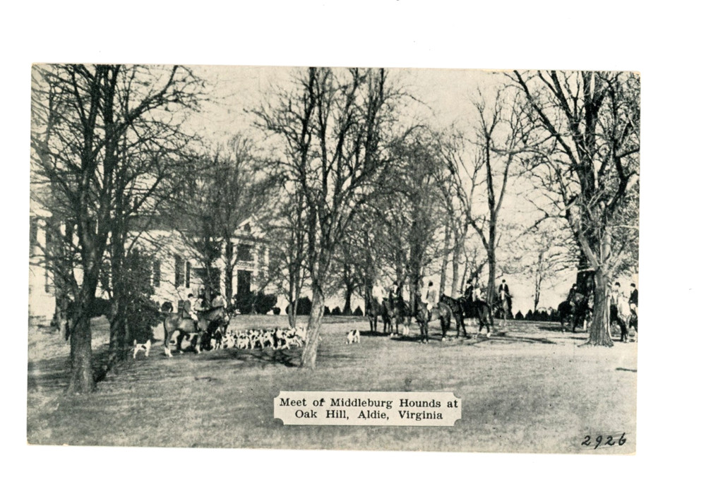 Middleburg Hounds at Oak Hill in Aldie, Virginia c 1940