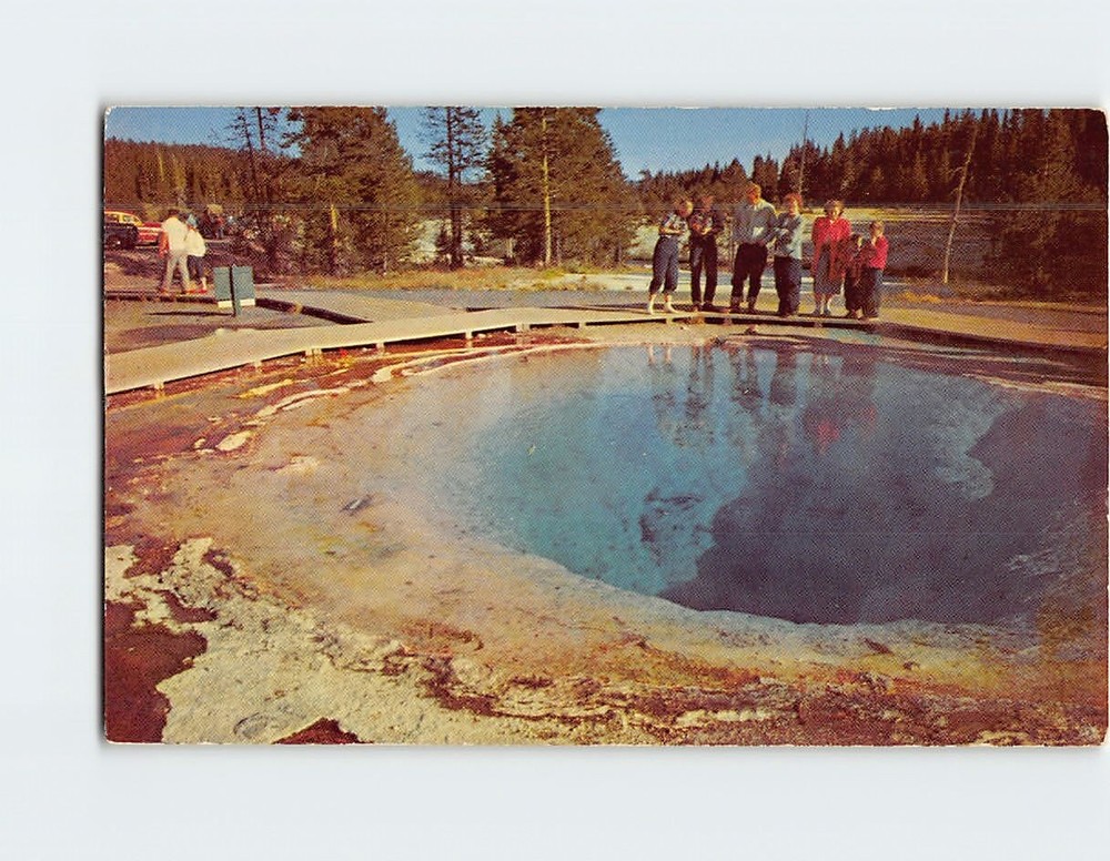 Postcard Morning Glory Pool Yellowstone National Park Wyoming