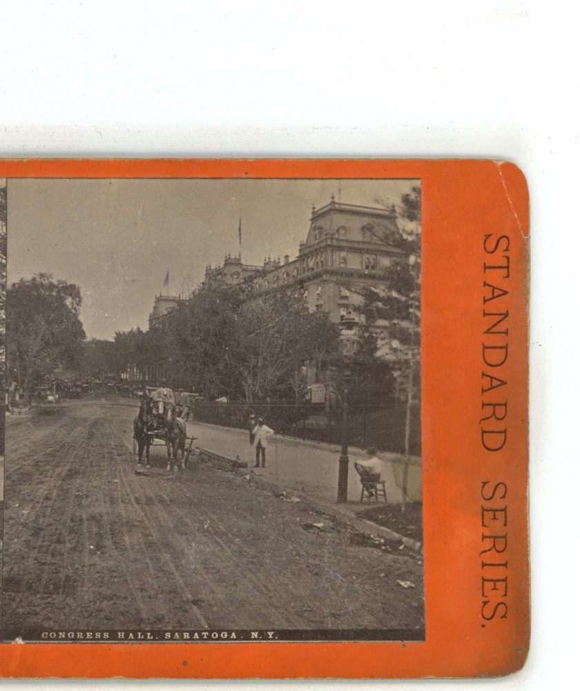 Congress Hall Saratoga New York NY Stereoview