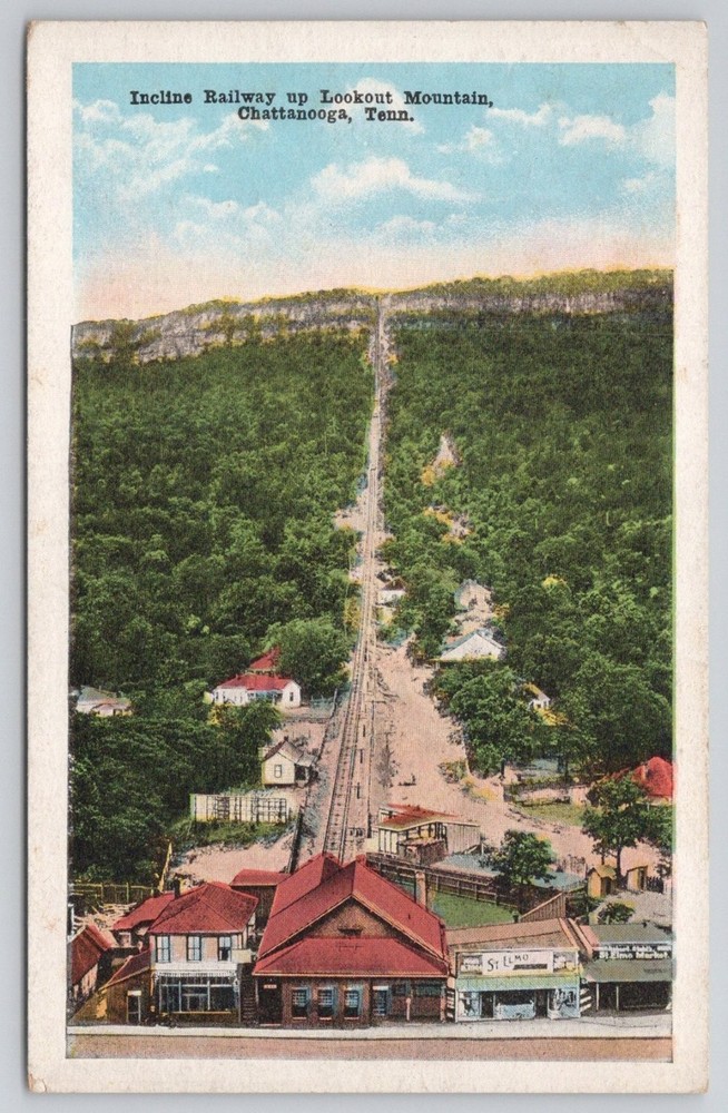 Lookout Mountain Incline Railway Chattanooga TN Vintage Postcard