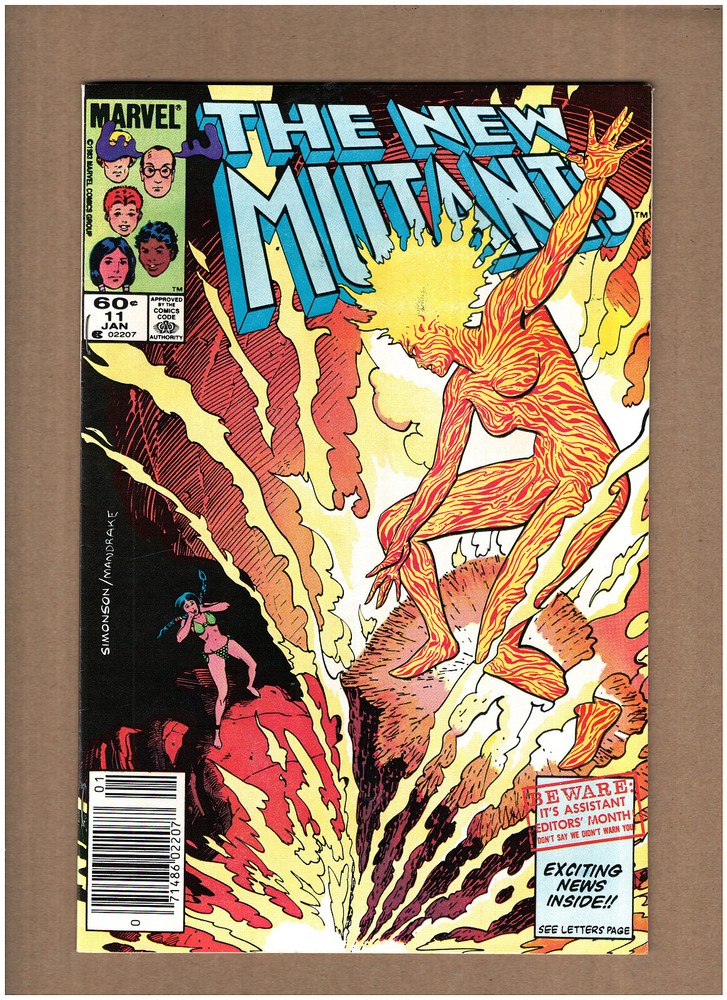 New Mutants #11 NEWSSTAND Marvel Comics 1984 Claremont  MAGMA VF/NM 9.0
