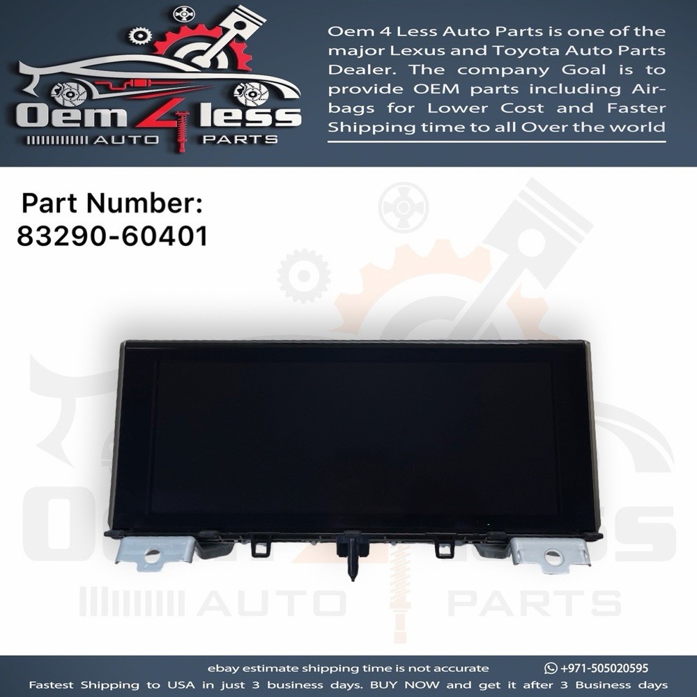 Lexus LX570 Radio Navigation Display Unit 83290-60401 OEM 2016 To 2021