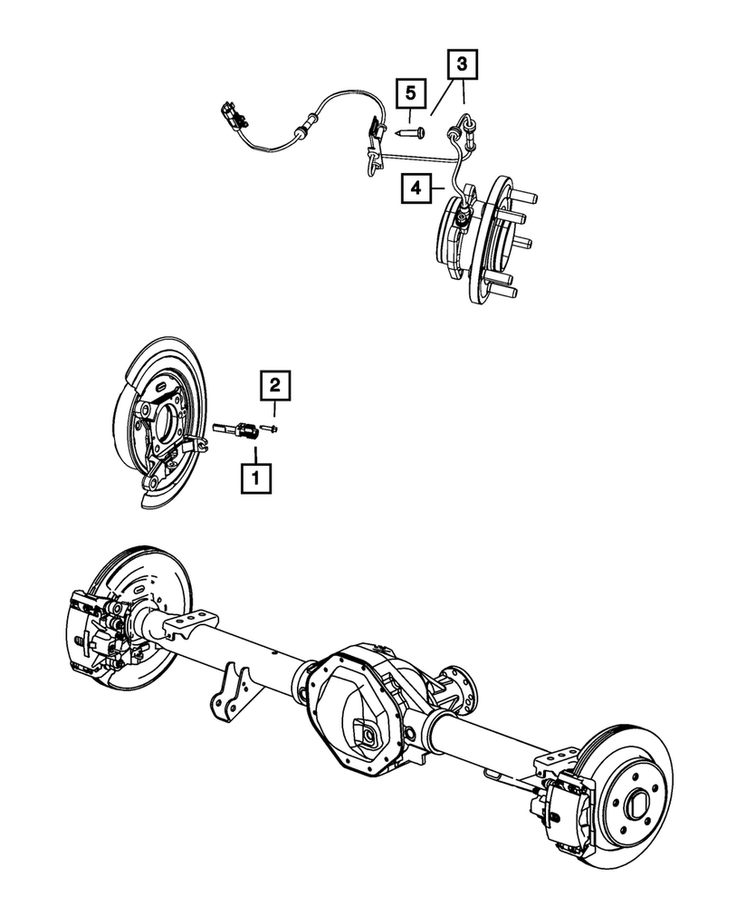 Genuine Mopar Anti-Lock Brakes Sensor Kit 68267479AC