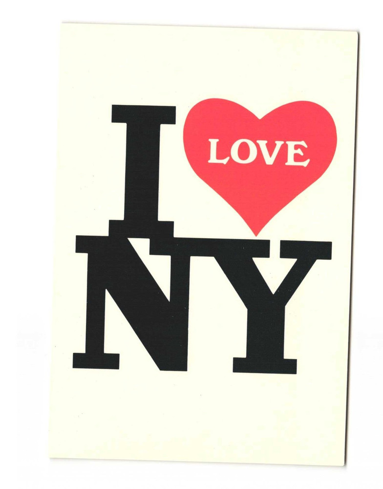 I love New York vintage postcard unposted
