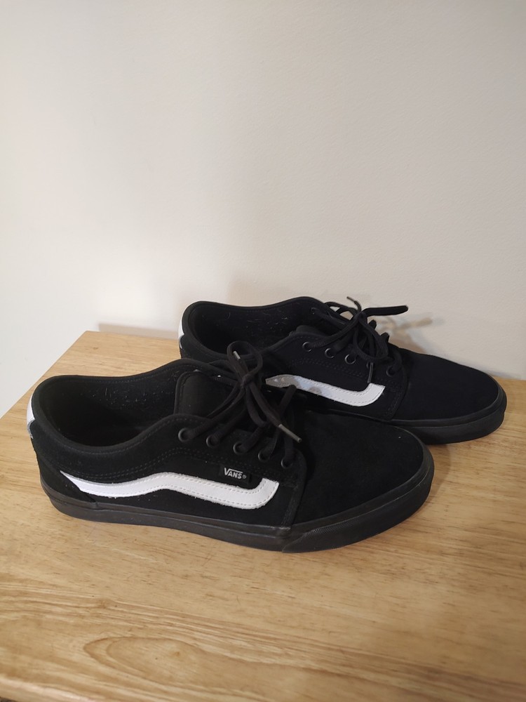 VANS Classic Black and White Casual Sneakers Mens Size 12