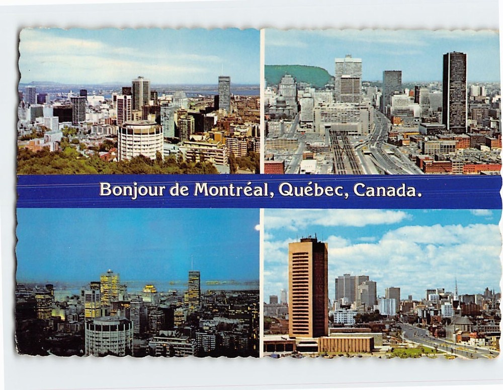 Postcard Scenes and Views in Montreal Quebec Canada