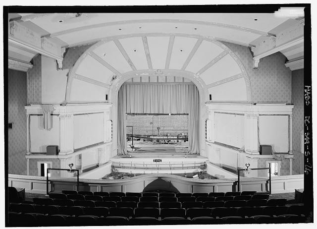 Washington DC St Elizabeths Hospital Hitchcock Hall 2005 Auditorium Backstage