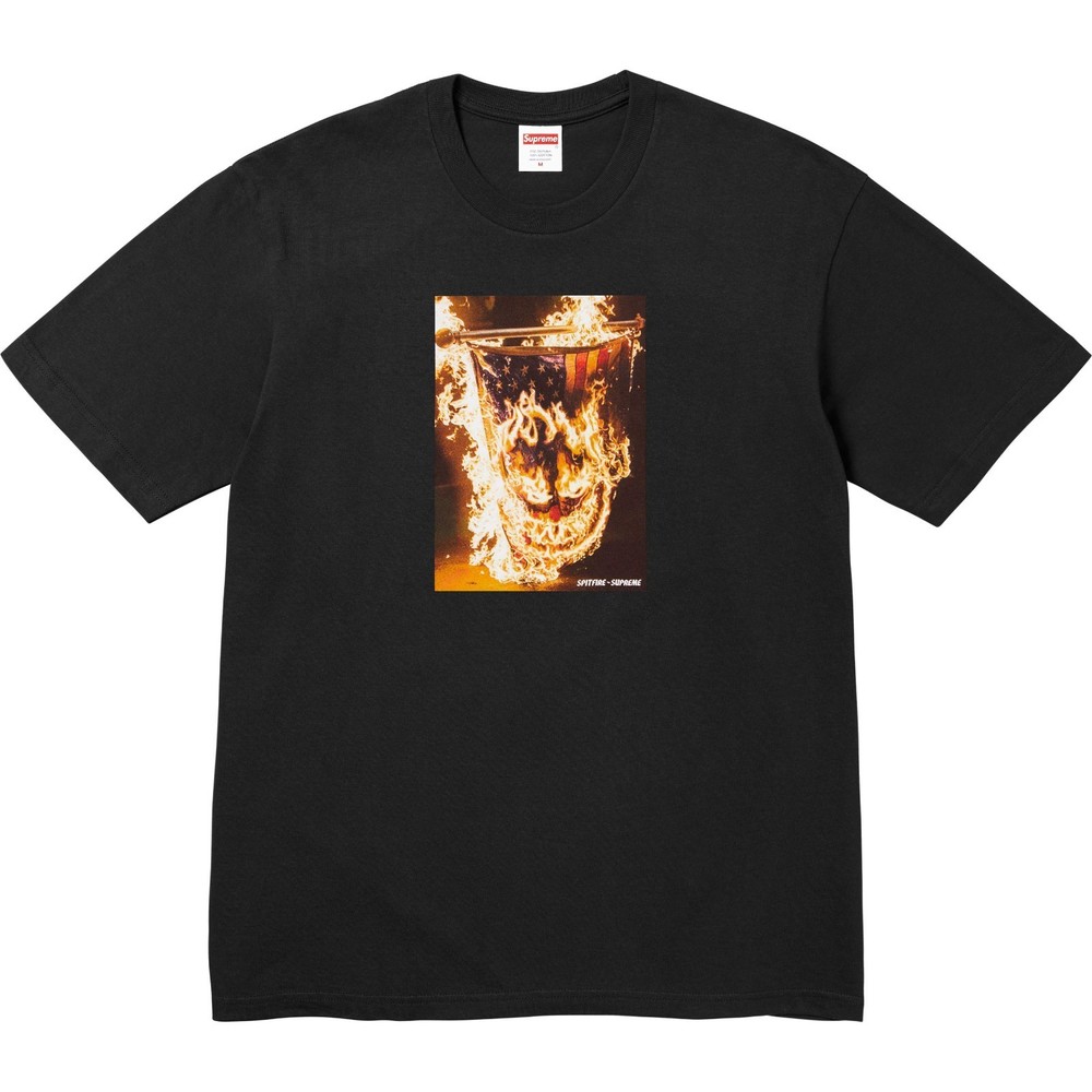 Supreme Spitfire Flag Tee Black SS26 Size Small Brand New And Authentic