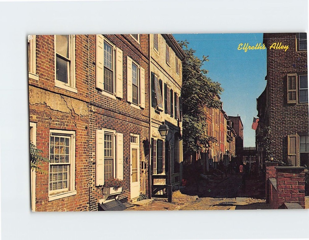 Postcard Elfreth's Alley Philadelphia Pennsylvania USA