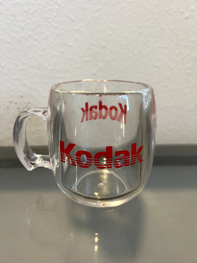 Vintage Clear Lucite KODAK Coffee Mug