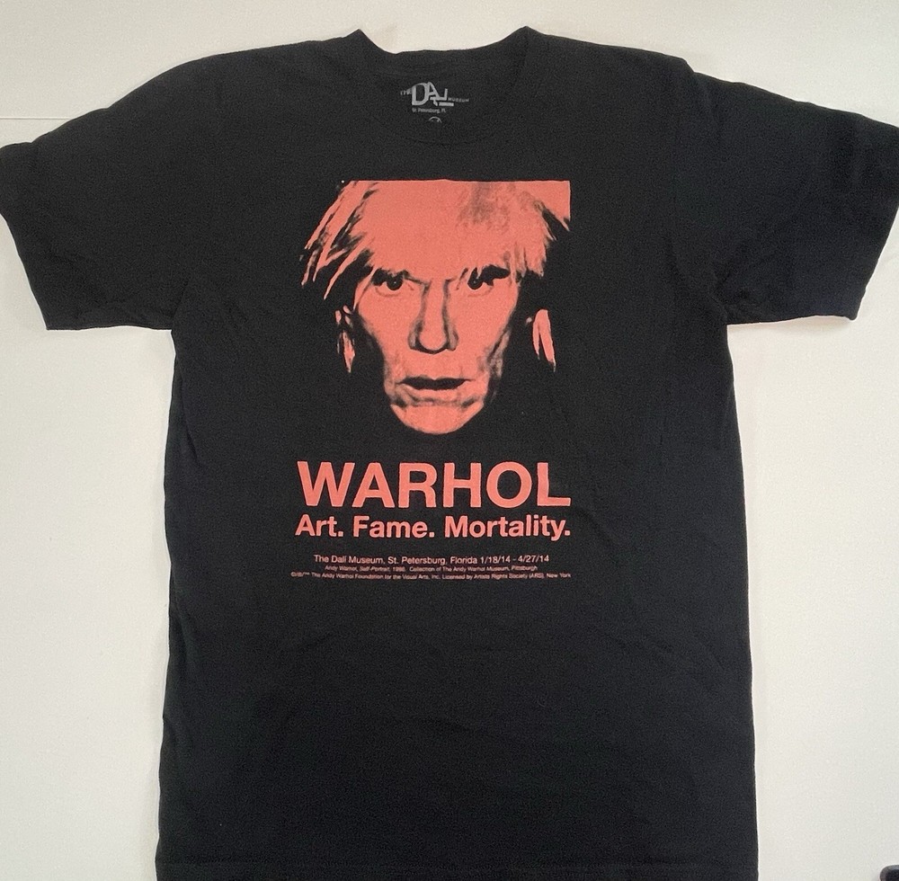 Andy Warhol black t shirt Adult M
