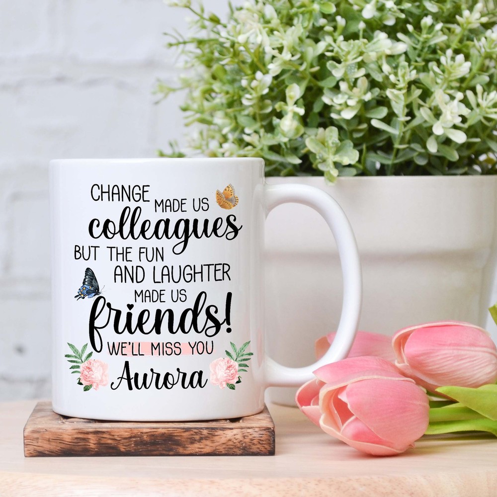 Personalised Colleague Leaving Gift Chance Made Us Colleagues Coworker Coffee