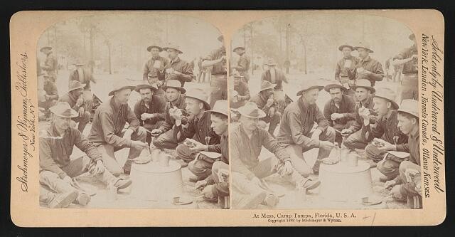 Photo:At mess, Camp Tampa, Florida, U.S.A. 2