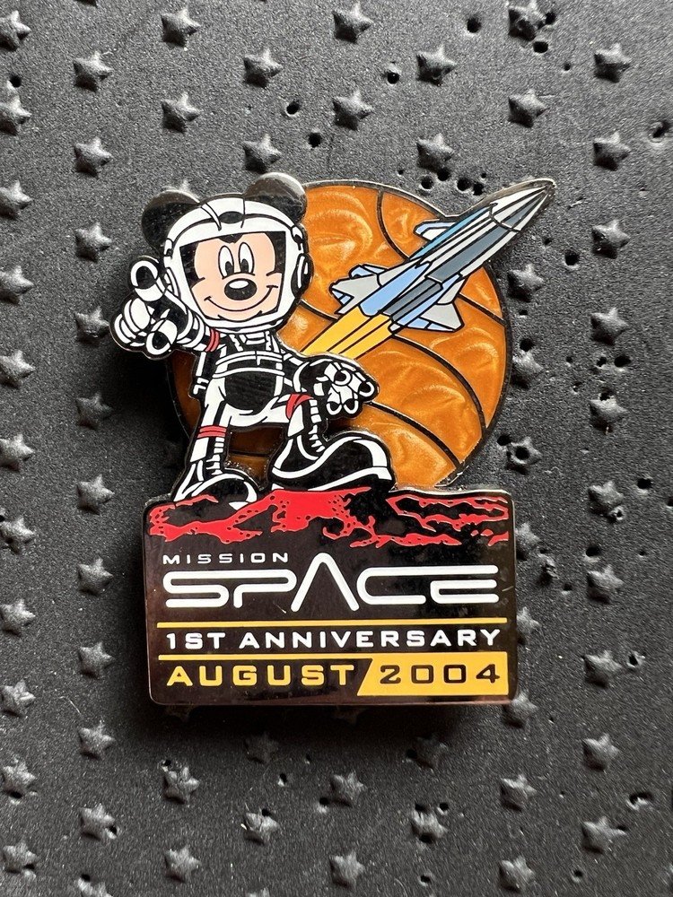 WDW Disney Space Mission 1st Anniversary Pin 2004 Limited Edition 1500