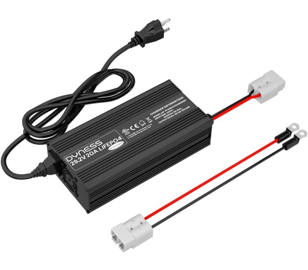 24V 20A LiFePO4 Battery Charger 29.2V Smart Charger with Anderson Connector