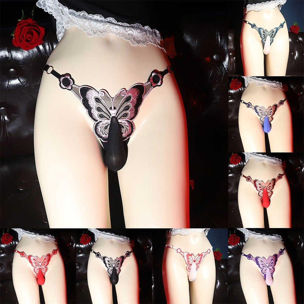 Womens Sexy Lace Underwear See Through Mesh Briefs Sissy Lingerie Panties Gay