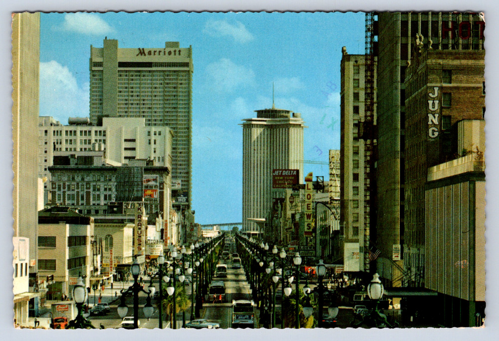 Vintage Postcard Canal Street New Orleans