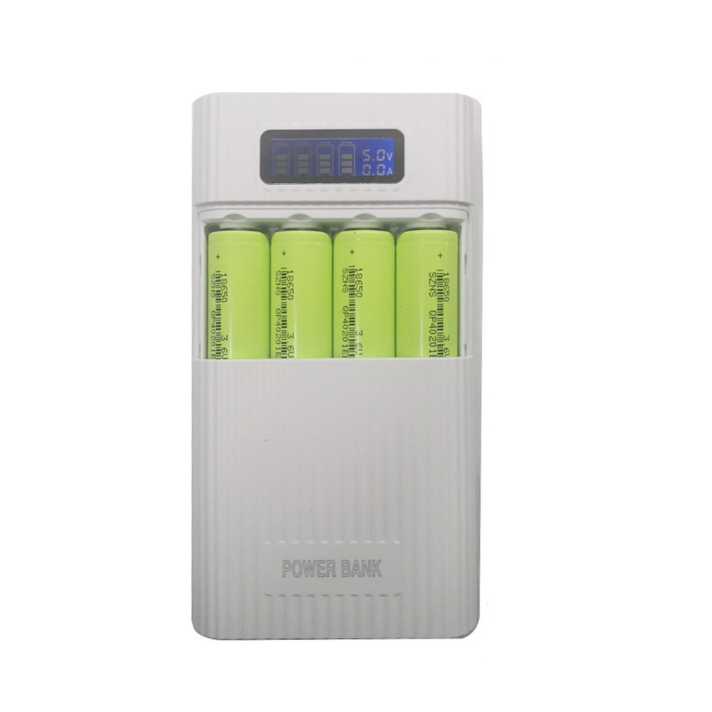 DIY Portable Power Bank Case for 18650 Battery with Digital Display Charger Storage Box