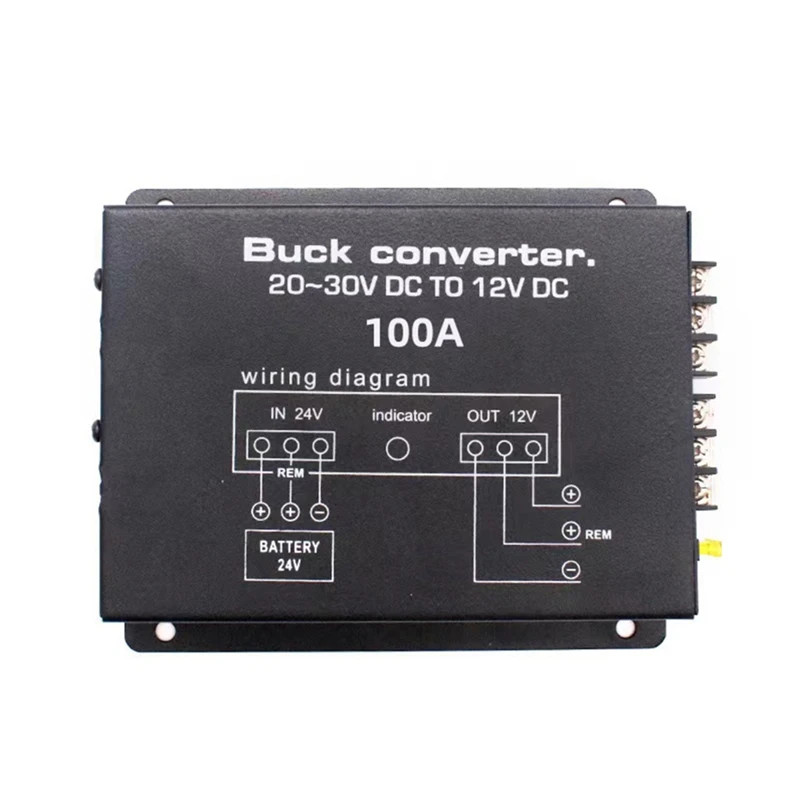 24V to 12V 100A DC Power Converter for Golf Carts Club Cars