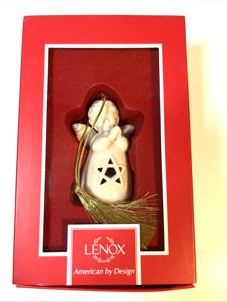 Lenox American By Design  Angel Wishes Star Bell Ornament - New In Box