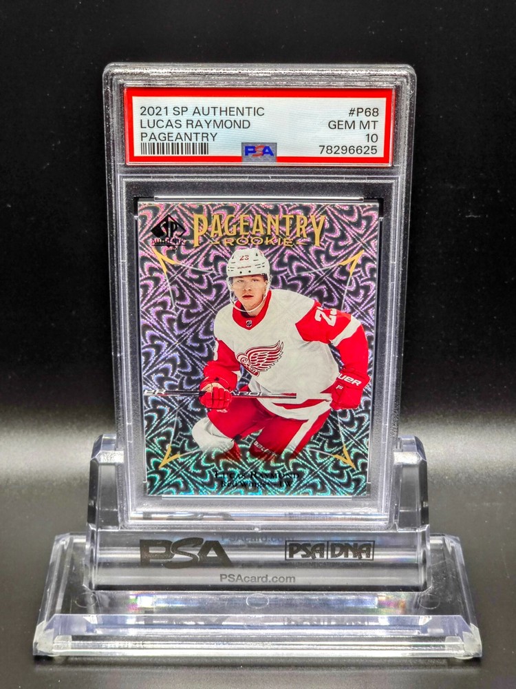 Lucas Raymond 2021-22 SP Authentic Pageantry Rookies Foil P68 PSA 10 Gem Mint