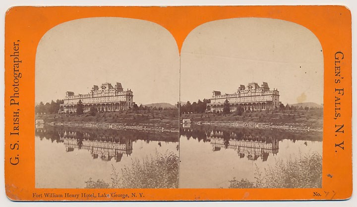 NEW YORK SV - Lake George - Fort William Henry Hotel - GS Irish 1880s
