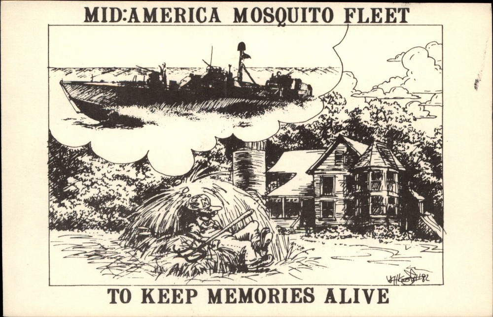 Mid America Mosquito Fleet Memphis Tennessee vintage postcard c236