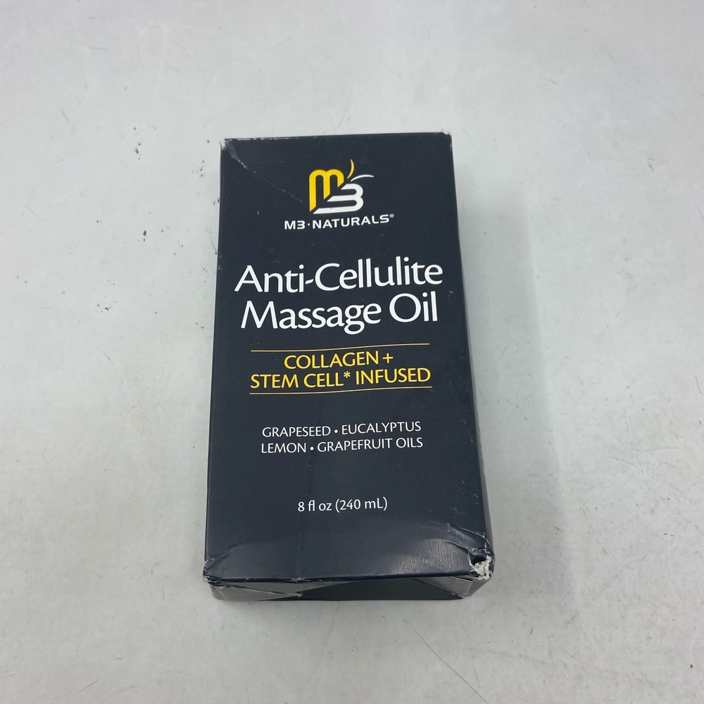 M3 Naturals Anti-Cellulite Massage Oil, Collagen+Stem Cell, 8 fl oz