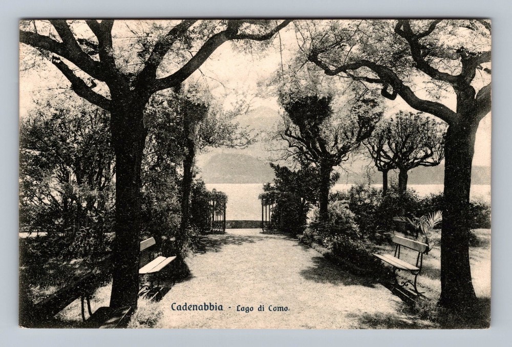 Italy- Cadenabbia Lake Como Souvenir Postal Old PC Card Vintage c1908 Postcard