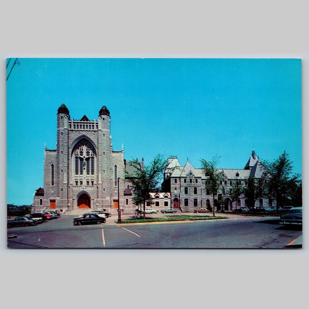 Postcard Sherbrooke Quebec Canada St-Michel Cathedral Architecture