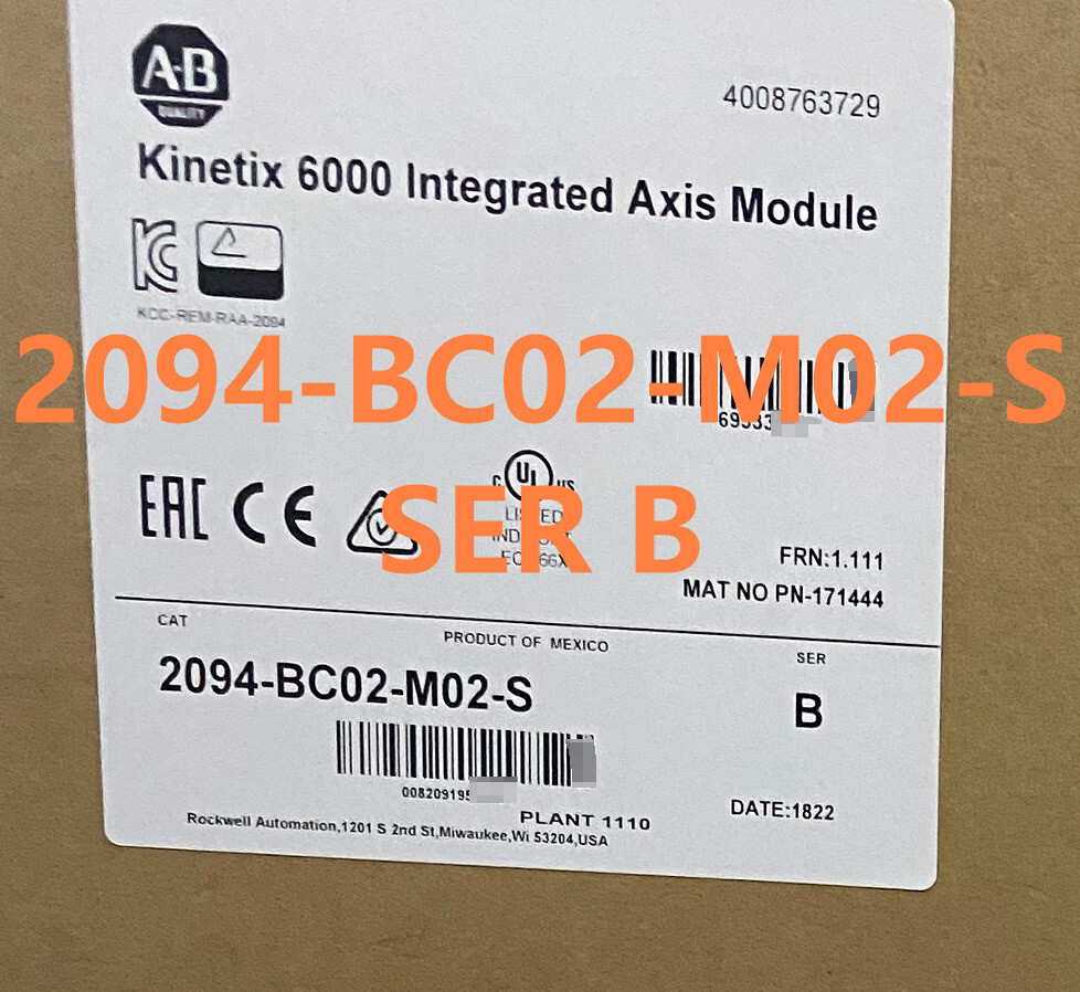New Factory Sealed AB 2094-BC02-M02-S /B Kinetix 6000 Integrated Axis Module