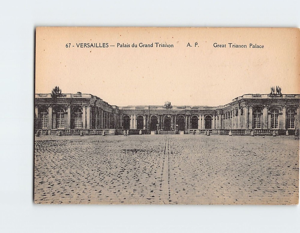 Postcard Great Trianon Palace Versailles France