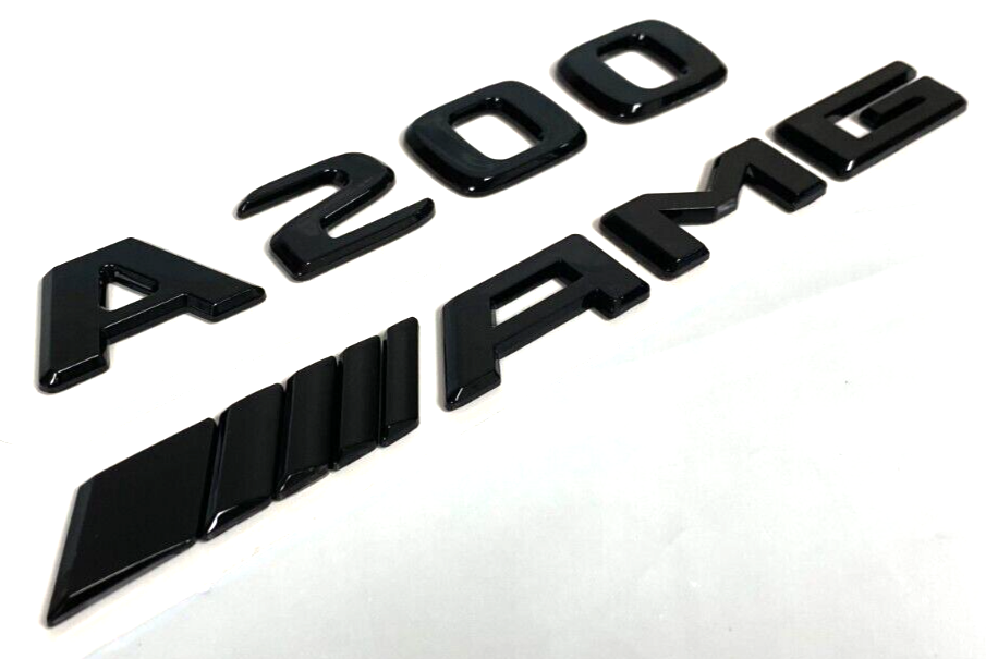 AMG Black A200 Trunk Emblem Badge for Mercedes Rear Decal