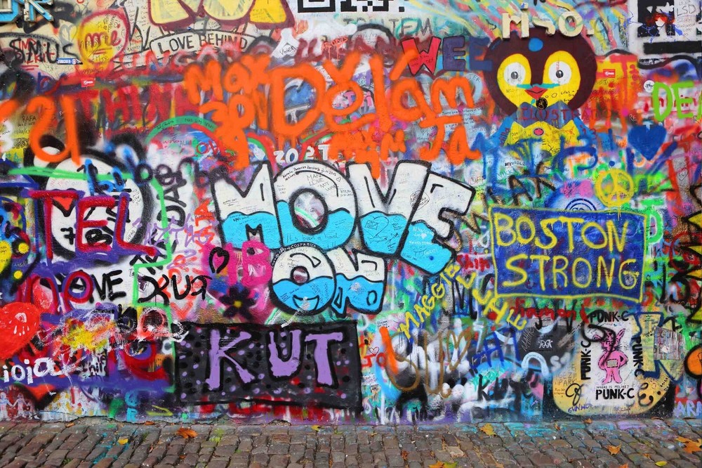 3D Abstract Colorful Street Graffiti Wall Murals Wallpaper Murals Wall Sticker-image