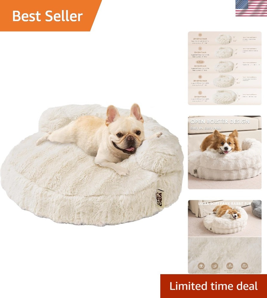 Cozy Bubble-Textured Dog Bed for Medium Breeds - Removable, Machine Washable
