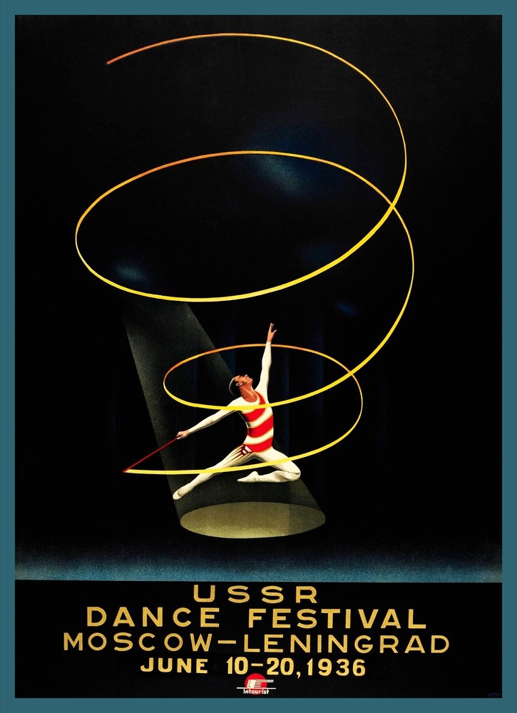 Decorative POSTER.Home room Interior art design.Russian Dance.Leningrad.7126