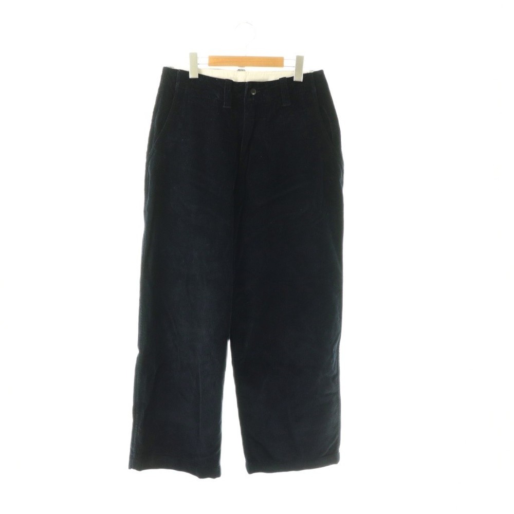 E.TAUTZ SAVILE ROW Corduroy Wide Pants Straight 30 Navy /CX ■OS Men's