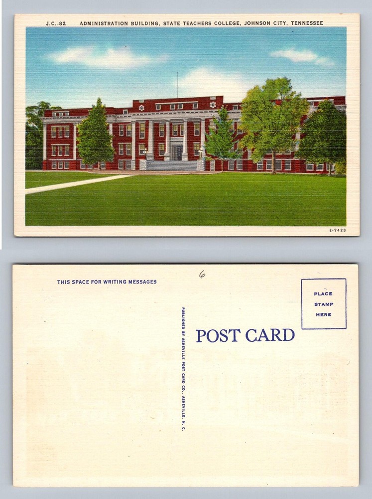Johnson City TN-Tennessee State Teachers College Administration Vintage Postcard