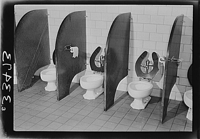 Keysville Virginia Randolph Henry High School 1930s Lavatory Toilets Bathroom