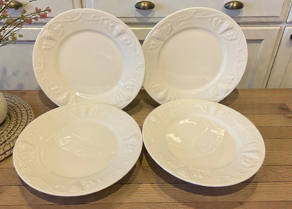 Red Cliff GRAPE Ironstone -- Set of 4 Salad Plates 8 1/4